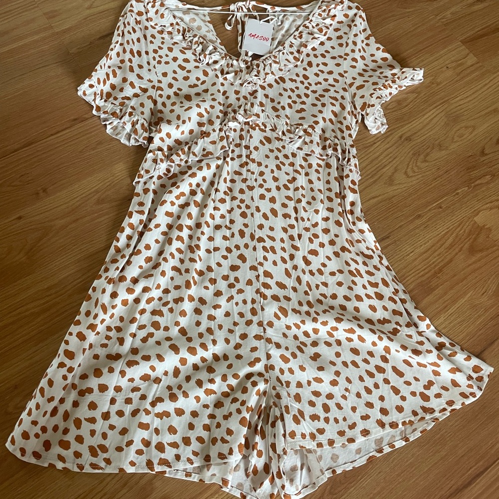 Leopard print romper